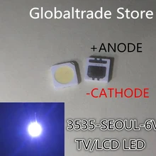 50 шт. для обслуживания Philips SONY Toshiba светодиодный ЖК-дисплей ТВ подсветка светильники с Сеул 3535 Ламповые бусины 6V