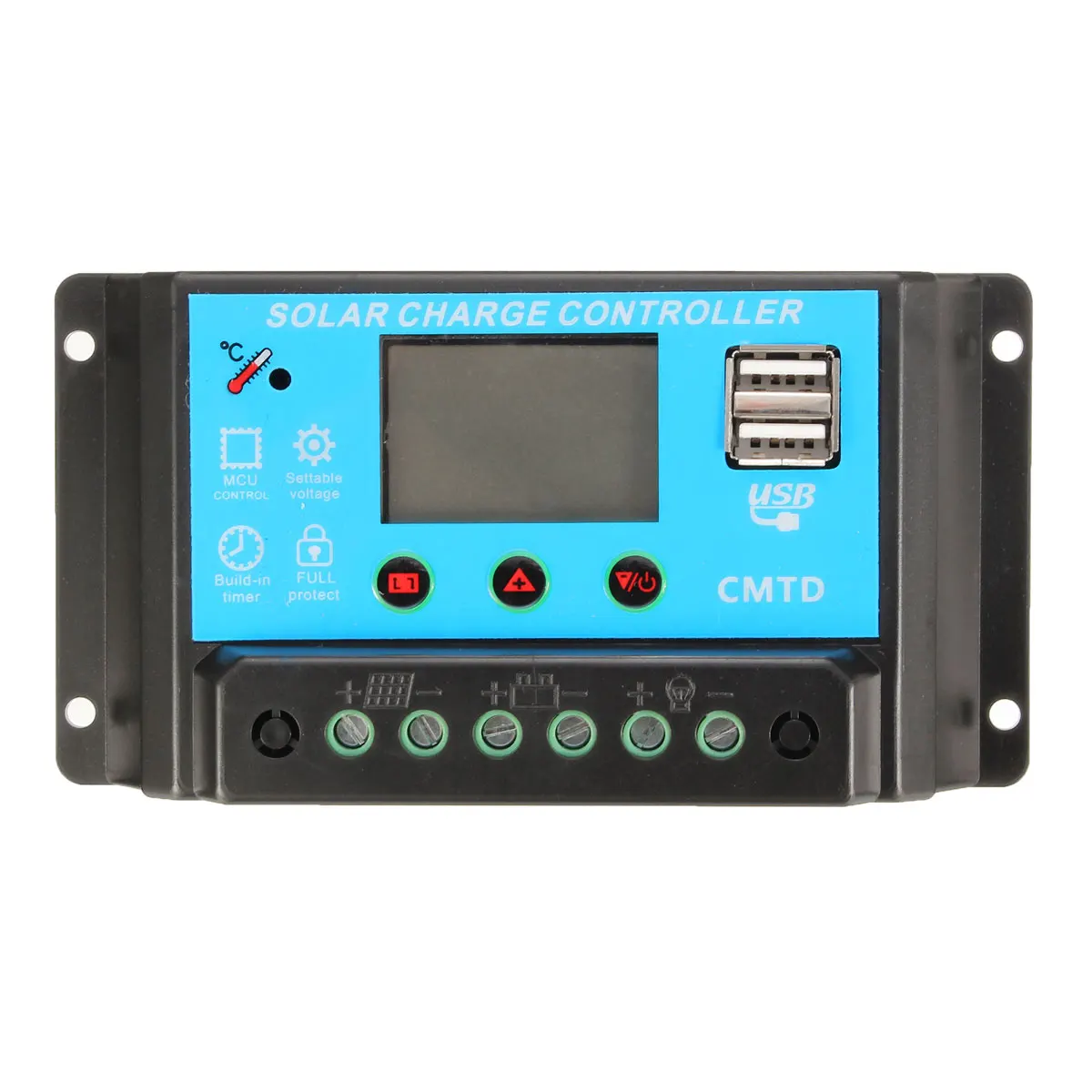 

LCD USB 20A 12/24V Solar Power Regulator Charge Controller Battery Protection
