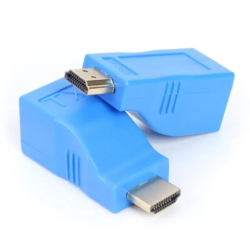 HDMI удлинитель 30 м передатчик TX RX HDMI к RJ45 конвертер Cat5e/6 кабель