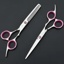 Высококачественные 6,0 дюймовые ножницы для волос pro tesoura парикмахерские профессиональные инструменты для укладки резка прямые продукты с чехлом, расческа, зажим