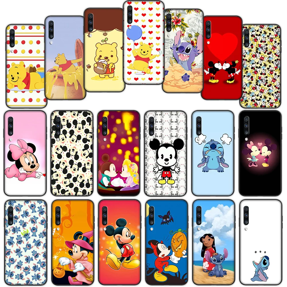 

Mickey Minnie Pooh Stitch Soft Cover Case for Samsung Galaxy A50 A6 Plus A7 A8 2018 A5 A9 A10 A30 A40 A70
