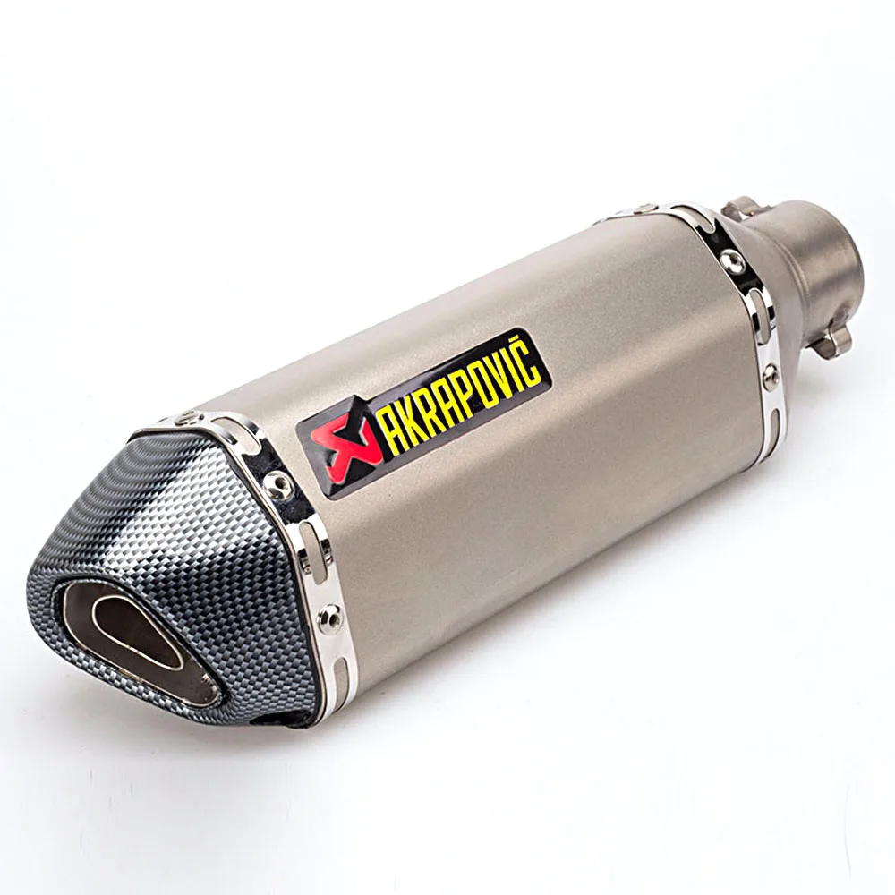 

51MM Universal Modified Escape Moto Akrapovic Exhaust Motorcycle Scooter Dirt Bike Muffler Pipe For Yamaha Honda Kawasaki suzuki