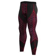 Мужские брюки для фитнеса с принтом, спортивные штаны для бега, спортивные штаны для сушки пота, эластичные обтягивающие штаны