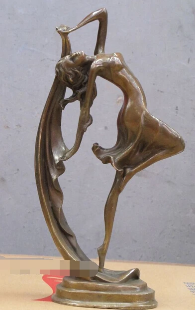 

3497 13 "Western Art Bronze skulptur Poiovetsian Tanz belle Banderole Band Statue