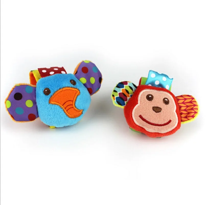 Baby Wrist Rattle Cartoon Soft Toys With Foot Socks Wrist Strap Educational Gift For 0-24 Months Baby Wrist Rattle Cartoon Soft Toys With Foot Socks Wrist Strap Educational Gift For 0-24 Months