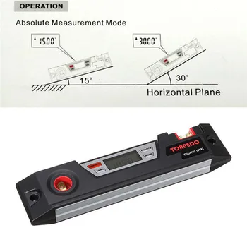 

1pc LCD Digital inclinometer protractor digital anger finder Angle Gauge horizontal Bevel Box