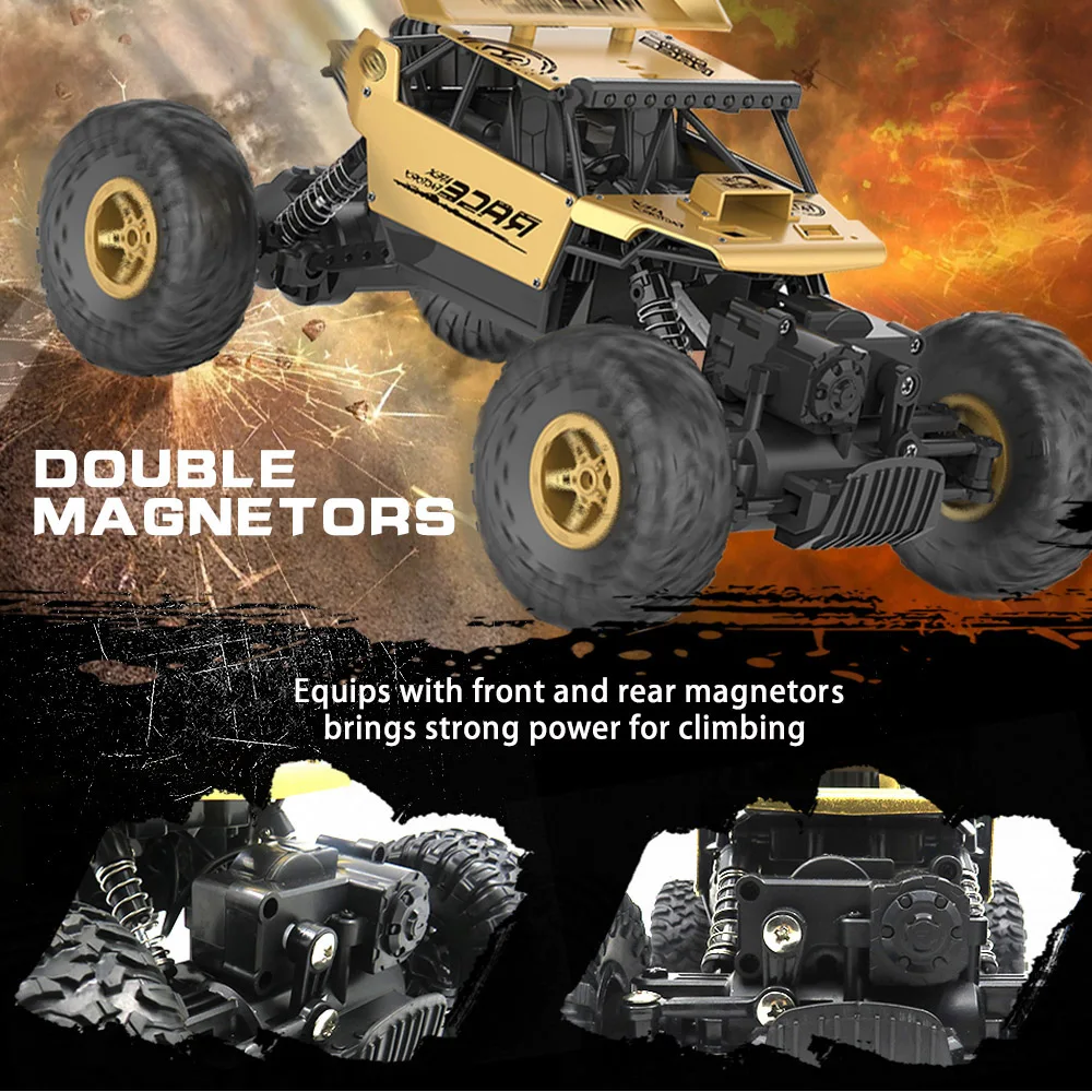 High Speed RC Car 118 Alloy 2.4G 4WD Crawler Remote Control Toy Cars   (16)