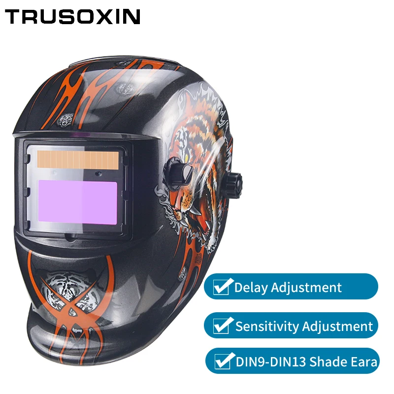 

Solar Auto Darkening Electric Wlding Mask/Helmet/Welder Cap/Welding Lens/Eyes Mask for Welding Machine and Plasma Cutting Tool