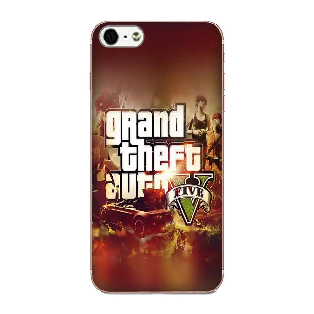 Grand Theft Auto Gta 5 V для Huawei P7 Honor 4C 5A 5C 5X 6 6C 6A 6X 7 7X 8 9 V8 V10 Y3II Y5II Y6II G8 Play Lite|Чехлы-накладки| |