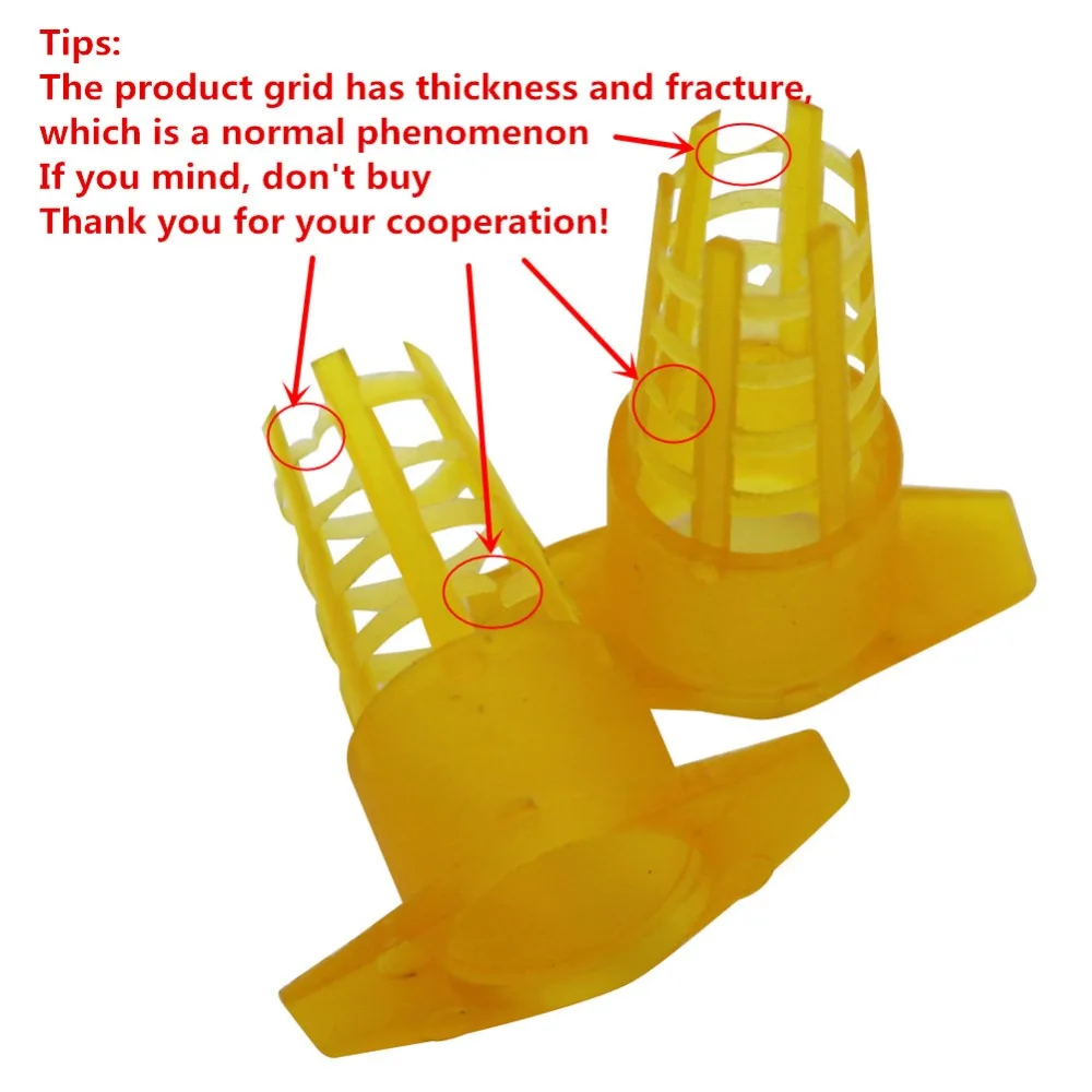Beekeeping Tools 20 pcs Plastic Bee Queen Cage Protective Cover Cell Cages Protector