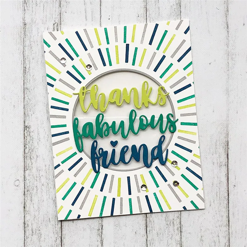 

Naifumodo Words Dies Metal Cutting Dies Greetings New 2019 for Scrapbooking Card Making Album Embossing Stencil Craft Die cut
