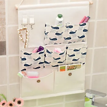 

Mrosaa Home Bathroom Wash Cosmetic Bag Compact Pouch Storage Hanger Mesh Organizer Multilayer Wall Hanging Storage Holder