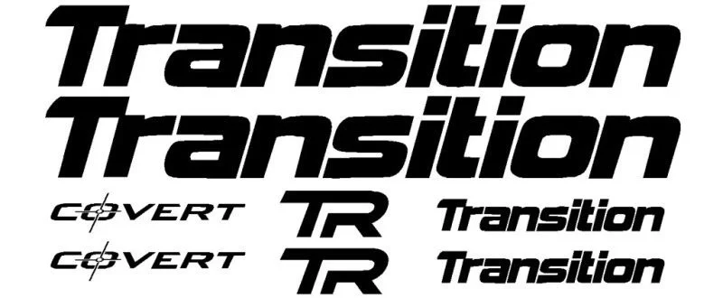 

For 2Pcs Transition COVERT or SCOUT Bike Decal Sticker Set of 8 MTB DH Downhill Fox DH Car Styling