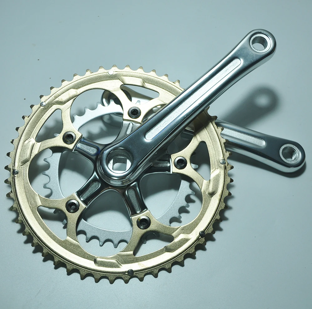 

Gold color aluminum alloy 50 34 T 170 road bike crank chain wheel