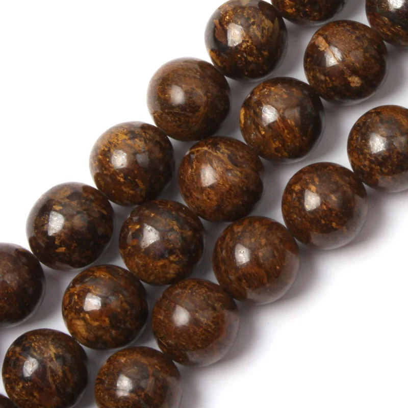 

bronzite stone beads natural gemstone beads DIY loose beads for jewelry making strand 15" wholesale !