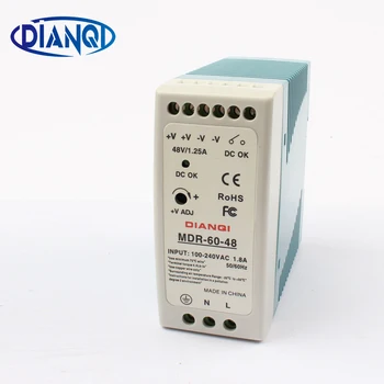 

High quality din rail power supply switch MDR-60-48 60W 48V output DIANQI Switching