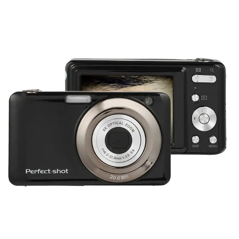 

ALLOYSEED 2.7 Inch Digital Camera 8X Optical Zoom Lens 24MP HD Children Camcorder Video Recorder Anti-Shake Photo DV