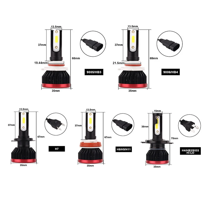 10pairs H7 LED Headlight Bulbs 10000LM 50W 6500K DOB Mini Size H1 H3 HB3 HB4 H8 H11 Car Lights H4 Headlamp Fog Light 12v 24v 10pairs H7 LED Headlight Bulbs 10000LM 50W 6500K DOB Mini Size H1 H3 HB3 HB4 H8 H11 Car Lights H4 Headlamp Fog Light 12v 24v