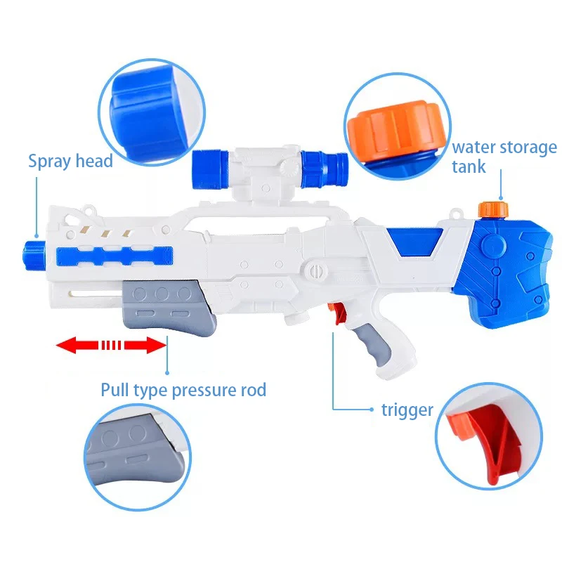 Вода ружье, Пистолеты игрушки стрелковый пистолет Супер Soaker насос действие обжиг диапазон 6-8 м летний праздник спортивные игры для детей и