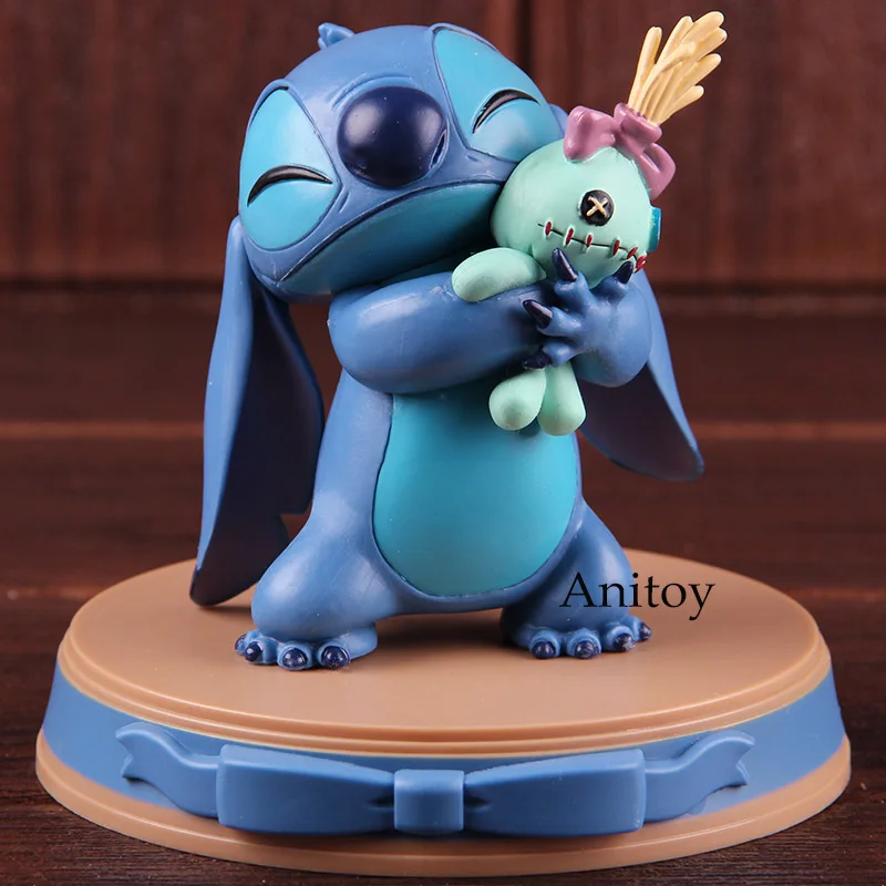 Lilo& Stitch счастливый момент стежка и скрумп зверь Королевство D-Выберите 004 ПВХ каваи фигурка Коллекционная модель игрушки