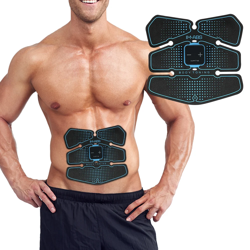 

USB Charge Abdominal Muscle Trainer Device Muscle Toning Belt Fitness Equipment Body Slimming Massager Toner Belly for Men Women