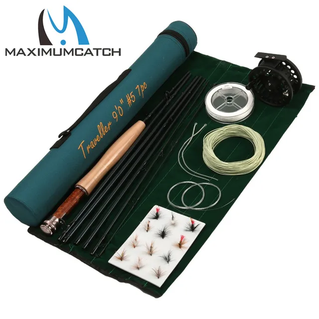 Maximumcatch Вуглецевого Волокна Муха Стрижень ФУТІВ 5WT 7 ШТ. ALC 5/6WT Fly Reel WF5F Шнури Fly Fishing аксесуар Combo Maximumcatch Вуглецевого Волокна Муха Стрижень ФУТІВ 5WT 7 ШТ. ALC 5/6WT Fly Reel WF5F Шнури Fly Fishing аксесуар Combo