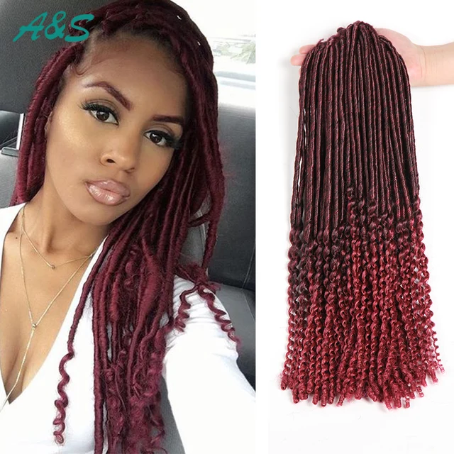 Best Looking Ombre Bug Loose Faux Locs Crochet Hair Crochet Braids