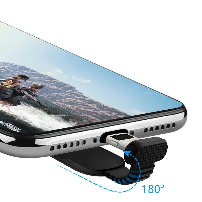 

5pcs/lot Game Charger for Iphone Android Mobile Phone PUBG Type-c/micro Usb Charge Data Cable Max 5V/2.4A Output