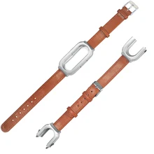 FIFATA для mi band 3 браслет ремешок кожаный ремешок для Xiao mi Band 3 Безвинтовой ремешок смарт-Браслет замена для mi 3