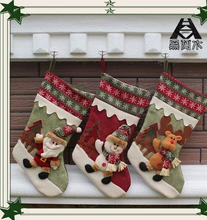 1 Stücke 3D Kreative Weihnachten Socken Geschenke Weihnachtsdekoration Geschenk Weihnachtsstrumpf Für Familie