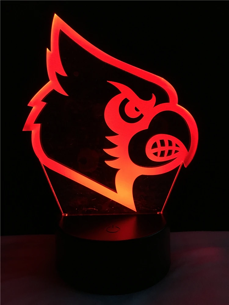 

Cartoon Bird 3D Lamp Lighting LED USB Mood Night Lighting Multicolor Touch Remote Luminaria Table Desk Gift Home Decorative