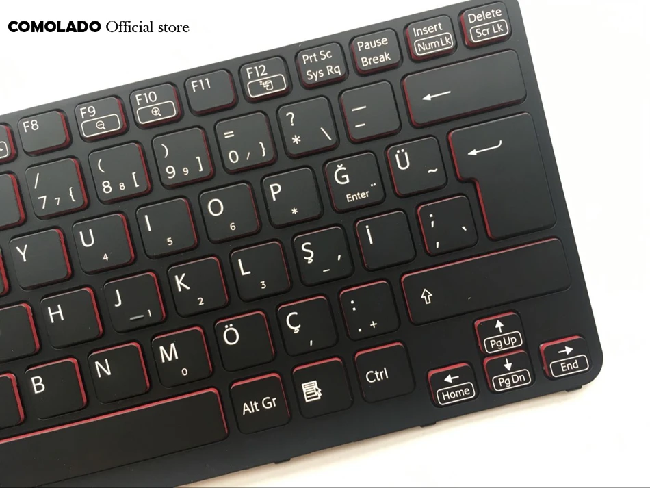 TR Турецкая клавиатура для Sony Vaio SVE 14 SVE14 SVS14 SVE14A с подсветкой черно белой рамкой