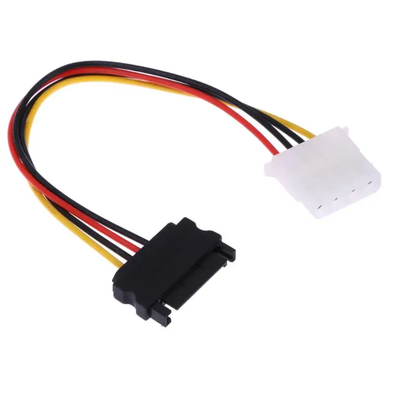 5PCS SATA Power Cable Splitter Molex 4pin Male to Serial ATA 15pin x 2 Female Y Hard Drive Cables 20CM for Bitcoin Miner Mining 5PCS SATA Power Cable Splitter Molex 4pin Male to Serial ATA 15pin x 2 Female Y Hard Drive Cables 20CM for Bitcoin Miner Mining