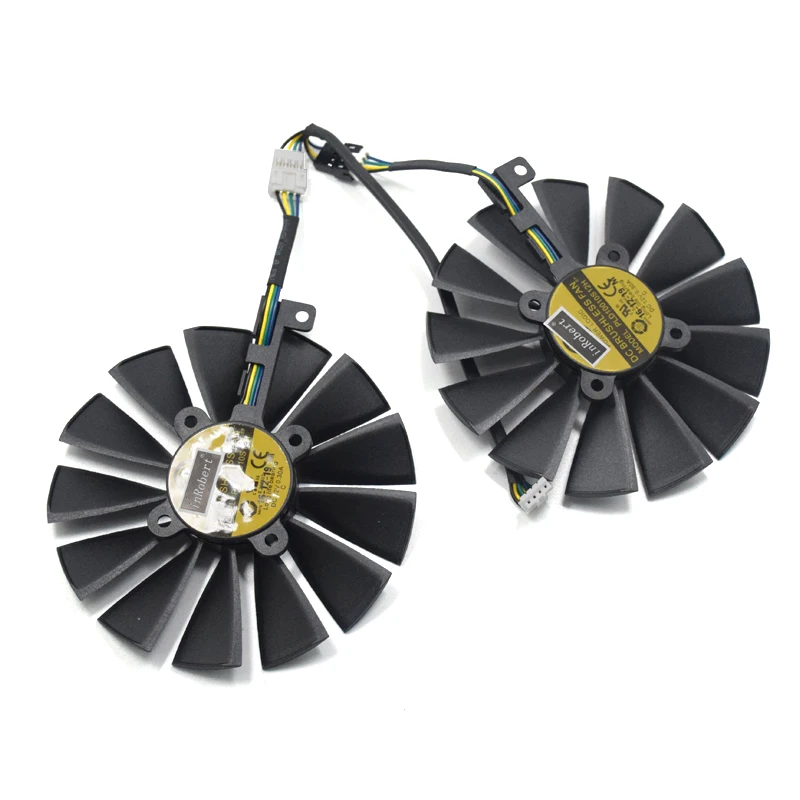 

2Pcs/Lot New 95mm Cooler Replace For ASUS DUAL RX580 4G ROG STRIX RX570 GTX 1050TI GTX1080TI Gaming Graphics Card Cooling Fan