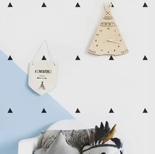 Домашний интерьер Корона Лебедь часы с изображением ананаса настенные украшения часы для детской комнаты мальчик комната Настенный декор - Цвет: wood tent