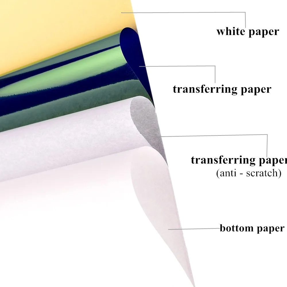 30 шт./лот переводная бумага для татуировок формата А4, оригинальная термокопировальная бумага для тату, аксессуары для тату