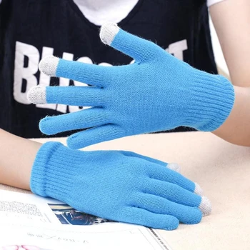 

Winter Outdoor Unisex Touth Screen Gloves Stretch Solid Color 9 Color Select