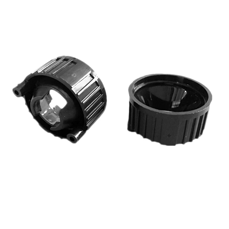 Белый/черный светодиодный держатель для объектива 1 Вт 3 Вт 5 Вт 20 мм оптический PMMA светодиодный объектив - Цвет: B-Holder-Feet
