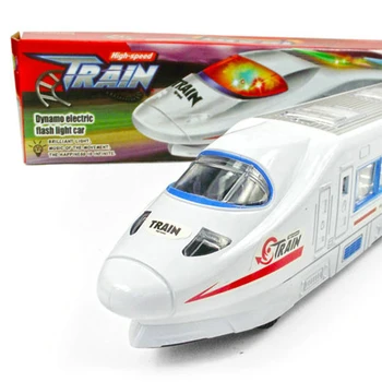 

32cm Plastic CRH Train Toys Model Electric Flash Light Sound Toys Trains Model Universal Express Train Toys for Kids Gifts