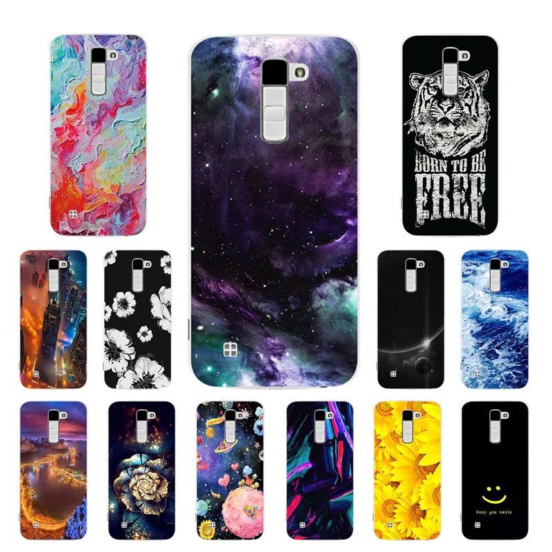 Soft TPU Phone Case for LG K10 K 10 LTE K420N K430 K430DS 5.3 Back Cover Billow Printing Coque |