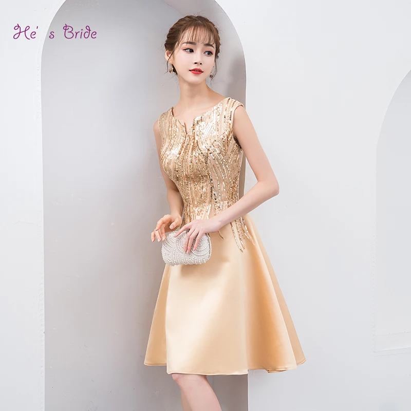 Elegant Evening Simple Knee Length Cocktail Dresses Juwitala