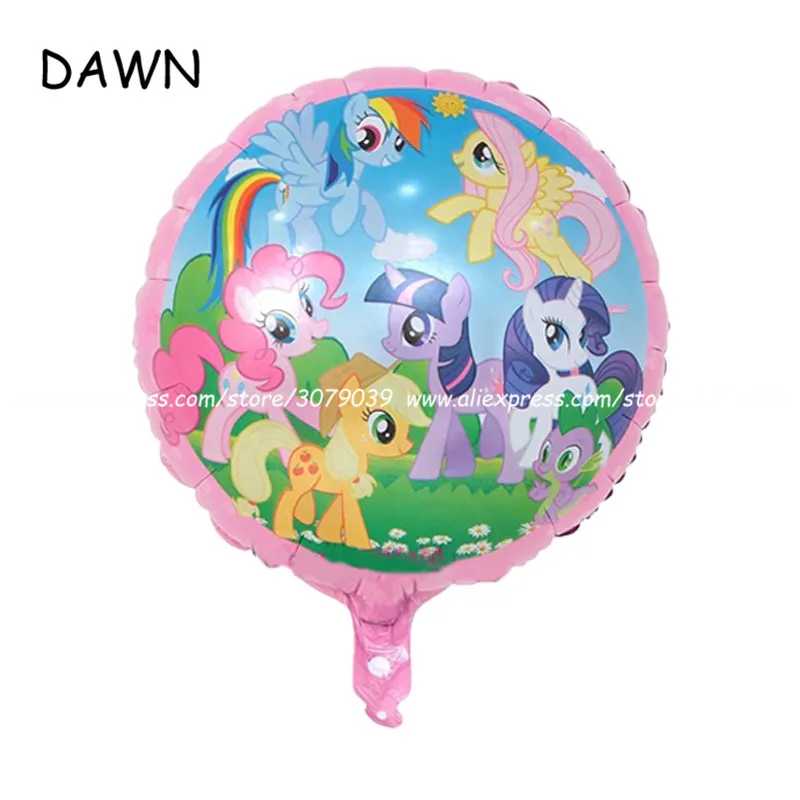 

50pcs/lot cartoon My Little Pony balloons children birthday party decoration kids gifts wholesale baby shower kid toys ballon