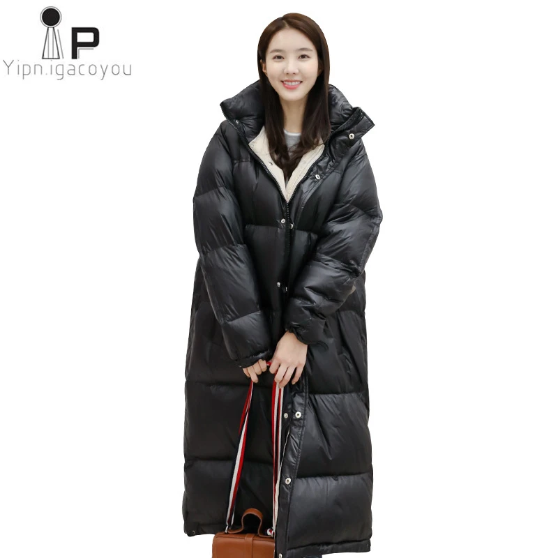 Long Duck Down Coat Winter Women Hooded New Fashion Plus Size Down ...