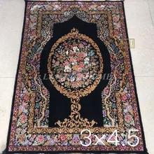 3'x4. 5' 230 линии ручной работы Шелковый Восточный персидских Ковры ручной ковер из шелка для украшения дома