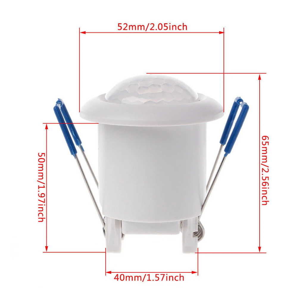Многофункциональный датчик движения утопленный потолочный PIR детектор 360 градусов коридор мини-светильник аксессуары для инфракрасного переключателя