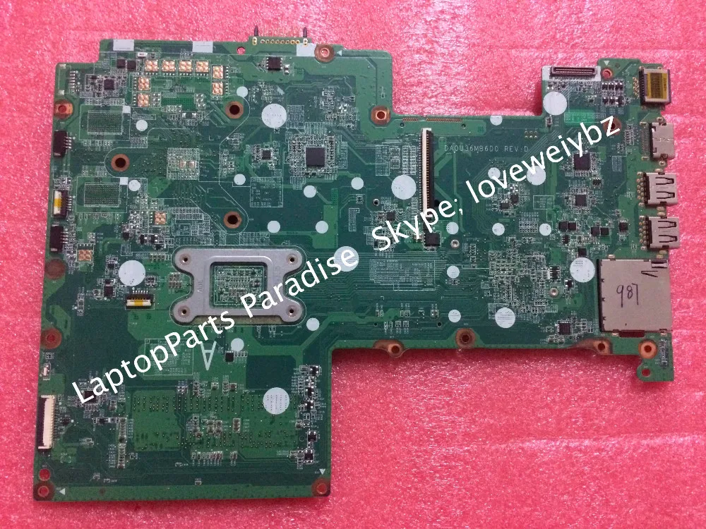 

Free Shipping DA0U36MB6D0 Rev:D Mainboard for P avilion 15 Motherboard 712793-501 with Intel Pentium 2117U SR0VQ cpu