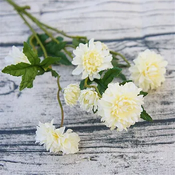 

Fake Single Stem Daisy (3 stems/piece) Simulation Daisies Chrysanthemum for Wedding Centerpieces Home Showcase Display Flower