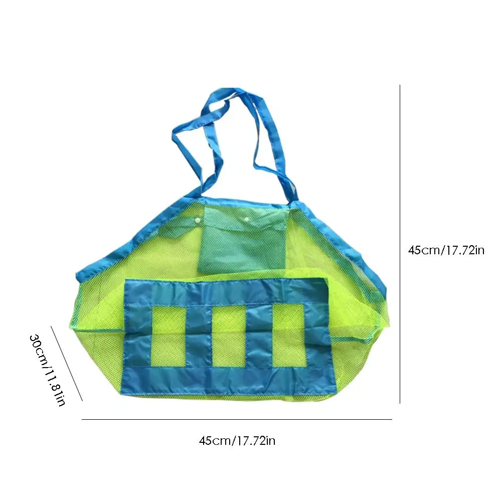 1 шт., для детей, для пляжа, для переноски игрушек, сумка-тоут, сетка, большая, для хранения детей, коллекция игрушек, для песка, от пляжа, сетчатый инструмент
