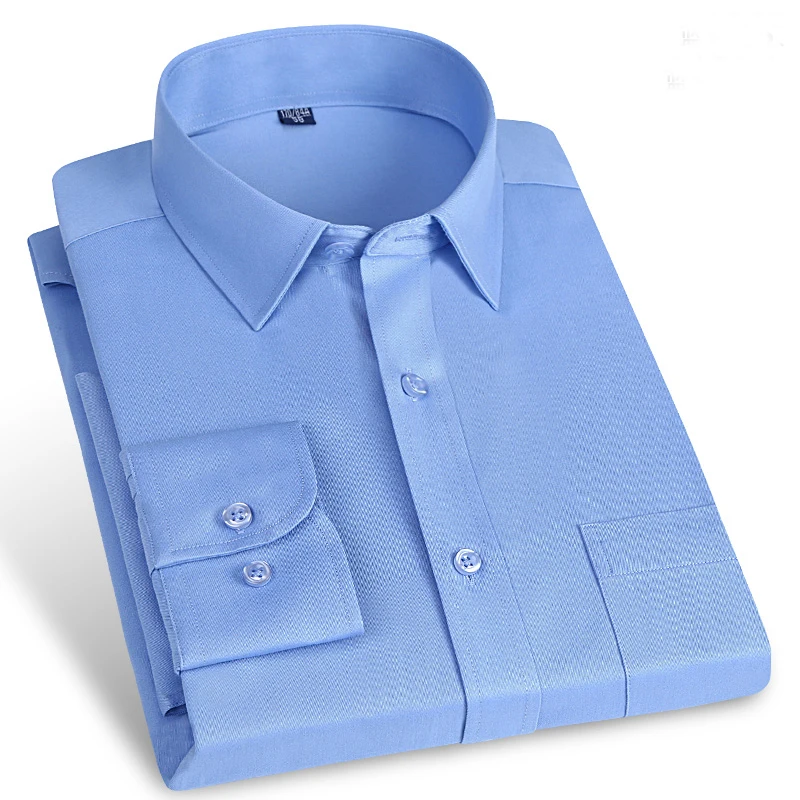 New Arrived Mens Work Shirts Formal Business Social Long Sleeve Shirts