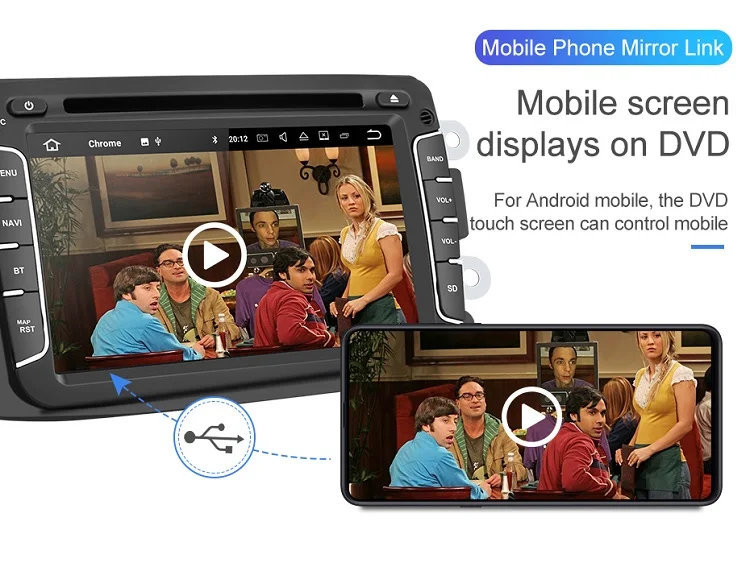 Excellent Isudar 1 Din Auto Radio Android 9 For Dacia/Sandero/Duster/Renault/Captur/Lada/Xray 2/Logan 2 Car Multimedia Player GPS DSP DVR 14